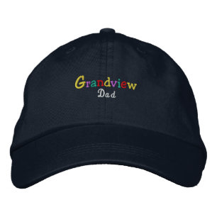 Namedrop Nation_Grandview Vater mehrfarbig Bestickte Baseballkappe