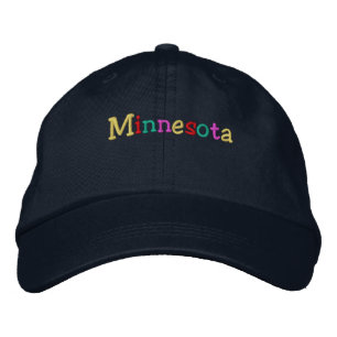 Namedrop Nation_Minnesota mehrfarbig Bestickte Baseballkappe