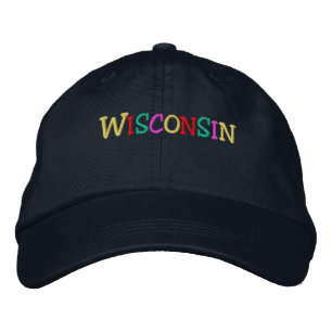 Namedrop Nation_Wisconsin mehrfarbig Bestickte Kappe