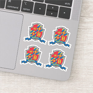 Namelöwe-Wappenschild des Anfangsbuchstaben B Aufkleber