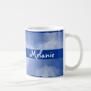 Namen auf Clouds-Design-Tasse Kaffeetasse