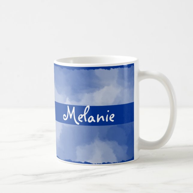 Namen auf Clouds-Design-Tasse Kaffeetasse (Rechts)