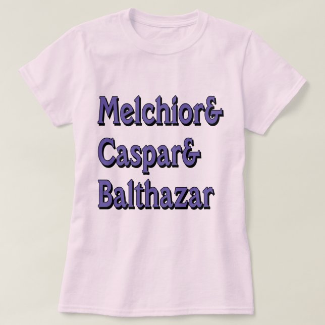 Namen der drei Wisamen T-Shirt (Design vorne)