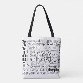 Namen der Jesus-Typografie-Taschen-Tasche