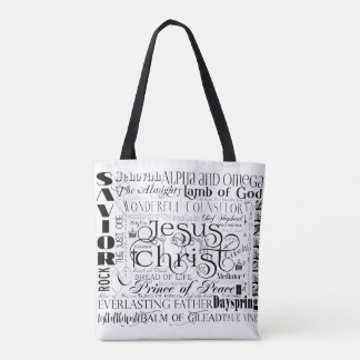 Namen der Jesus-Typografie-Taschen-Tasche