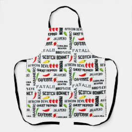 Namen des Jamaikanischen Koch Hot Spice Chilis Schürze