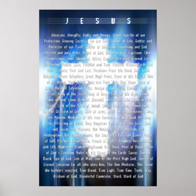 Namen des Lammes Poster (Vorne)