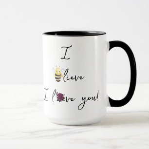 "(Namen einfügen),,, Ich glaube, ich liebe dich!" Tasse