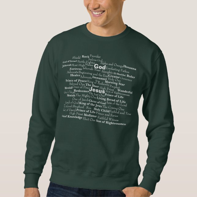Namen Gottes Anpassen Sweatshirt (Vorderseite)