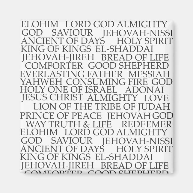 NAMEN GOTTES MAGNET (Vorne)