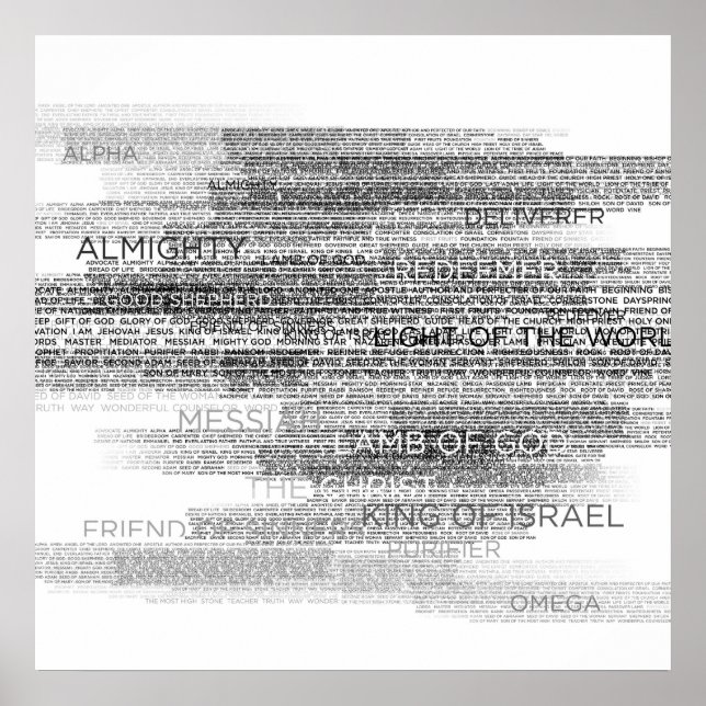 Namen Gottes Poster (Vorne)