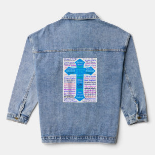 Namen Gottes und Jesus Jeansjacke