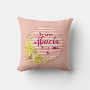Namen hinzufügen ändern Abuela Wir Liebe Großmutte Kissen