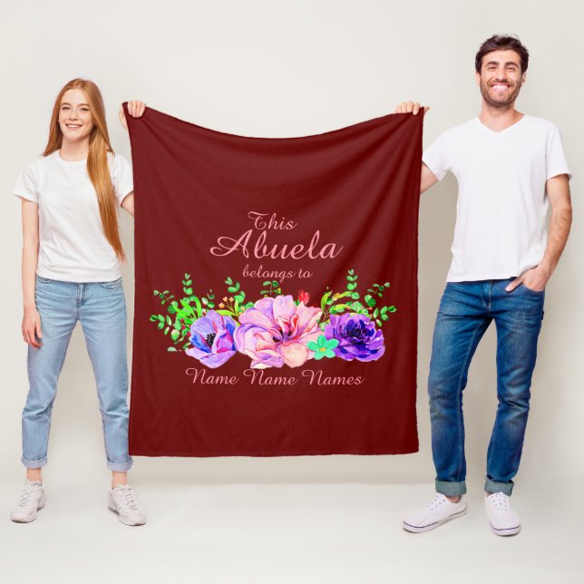Namen hinzufügen oder bearbeiten - Dieser Abuela g Fleecedecke (Beispiel)