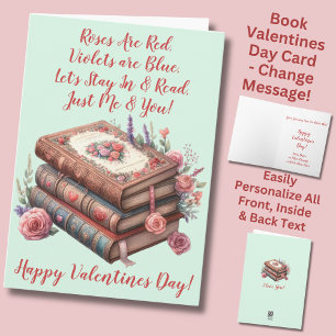 Namen hinzufügen, Rose sind rot, grüner Valentinst Karte