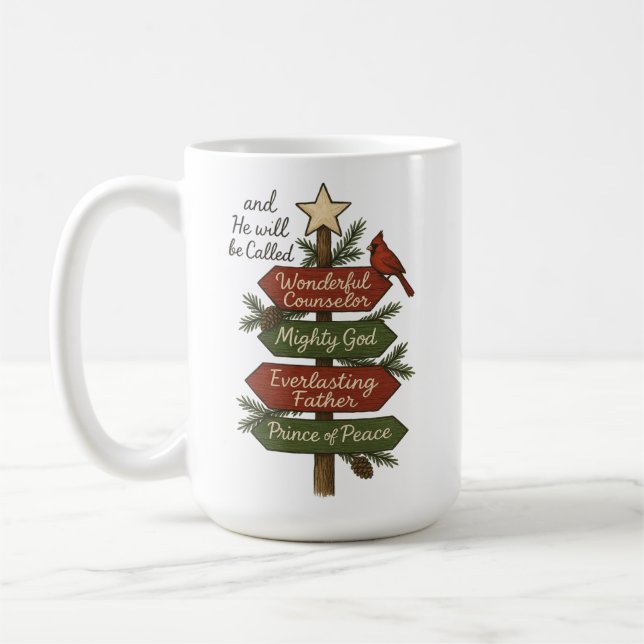 Namen Jesu Christliche Weihnachten Kaffeetasse (Links)