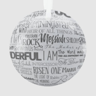 Namen Jesu Christlicher Weihnachtsschmuck Ornament