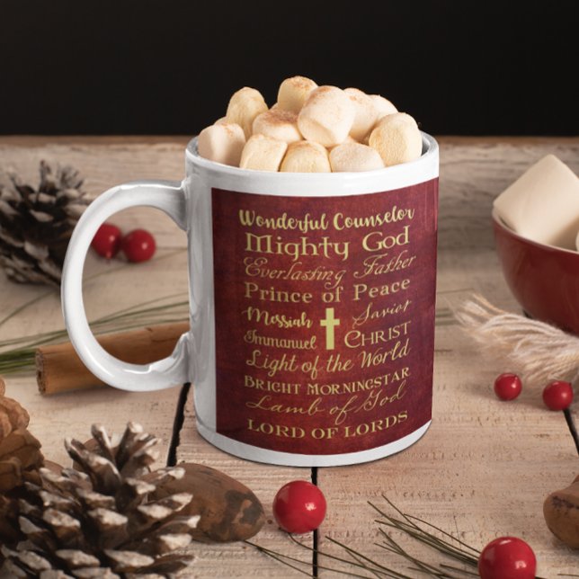 Namen Jesu Roter personalisierter Mug Tasse (Von Creator hochgeladen)