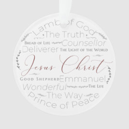 Namen Jesu Script Typografie Ornament