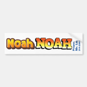 Namen: Noahnametag/-aufkleber Autoaufkleber