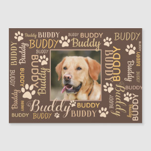 Namen personalisierter Fotos   Dog Card Magnet