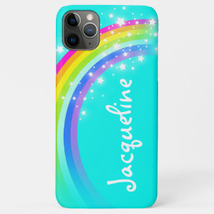 Namen-Regenbogenaqua iphone Fall des Buchstaben 10 11 Pro Max Hülle