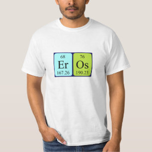 Namen-Shirt der periodischen Tabelle des Eros T-Shirt