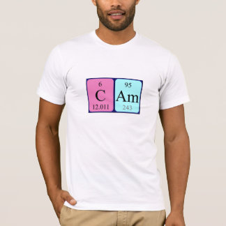 Namen-Shirt der periodischen Tabelle des Nockens T-Shirt