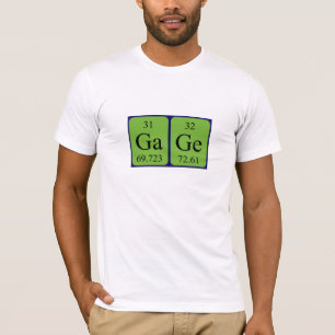 Namen-Shirt der periodischen Tabelle des T-Shirt