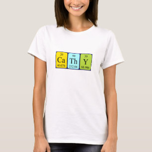 Namen-Shirt periodischer Tabelle Cathy T-Shirt