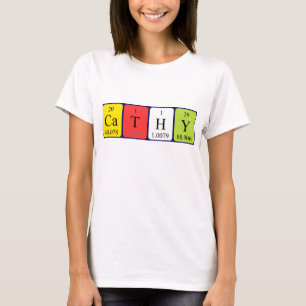 Namen-Shirt periodischer Tabelle Cathy T-Shirt