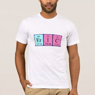 Namen-Shirt periodischer Tabelle Erics T-Shirt
