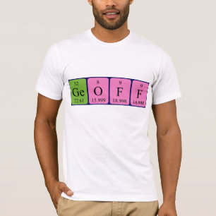 Namen-Shirt periodischer Tabelle Geoff T-Shirt