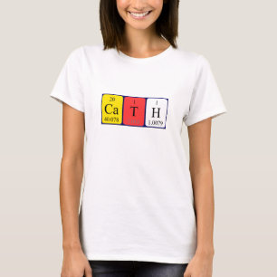 Namen-Shirt periodischer Tabelle Kathedrale T-Shirt