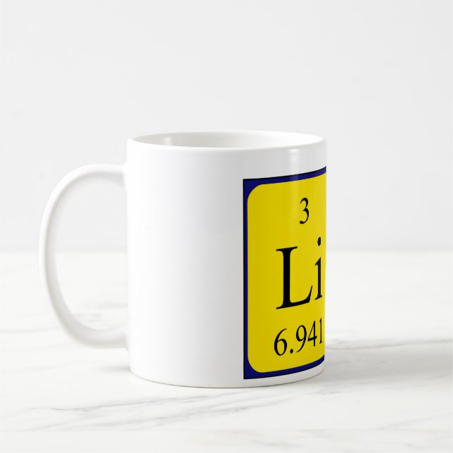 Namen-Tasse periodischer Tabelle Liam Tasse (Links)