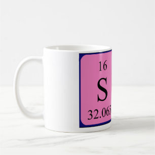 Namen-Tasse periodischer Tabelle Sams Kaffeetasse