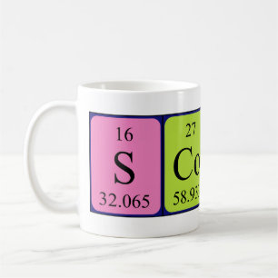 Namen-Tasse periodischer Tabelle Scotts Tasse