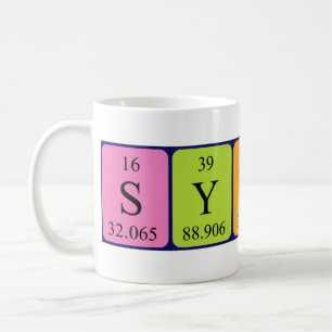 Namen-Tasse periodischer Tabelle Sydneys Kaffeetasse