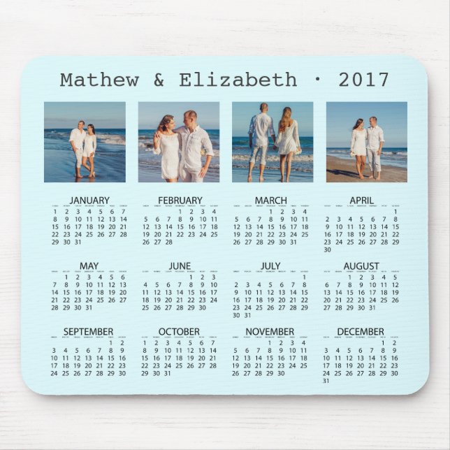 Namen und Fotos | Foto - Kalender 2017 Mousepad (Vorne)