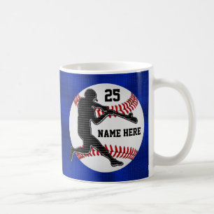 Namen-und Zahl-Baseball-Geschenke für Spieler Tasse