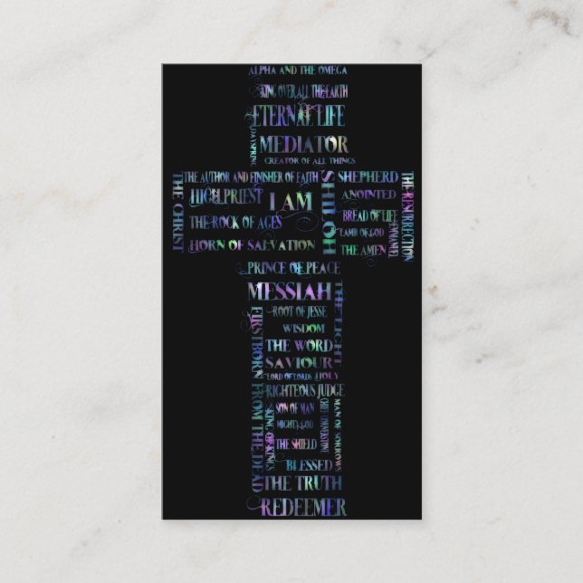 Namen von 2:1 Jesuss Eph - Fläche mit 10 Visitenkarte (Vorderseite)