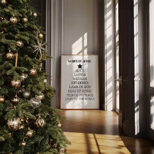 Namen von Jesus Weihnachtsgebäck Poster