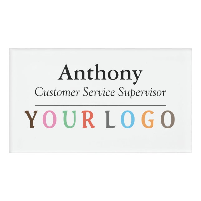 NamensAbzeichen-Magnet-kundenspezifisches Namenschild (Vorderseite)