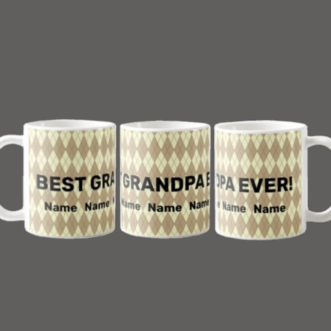 Namensänderung Großvater Bester Großvater je Kaffeetasse (Von Creator hochgeladen)