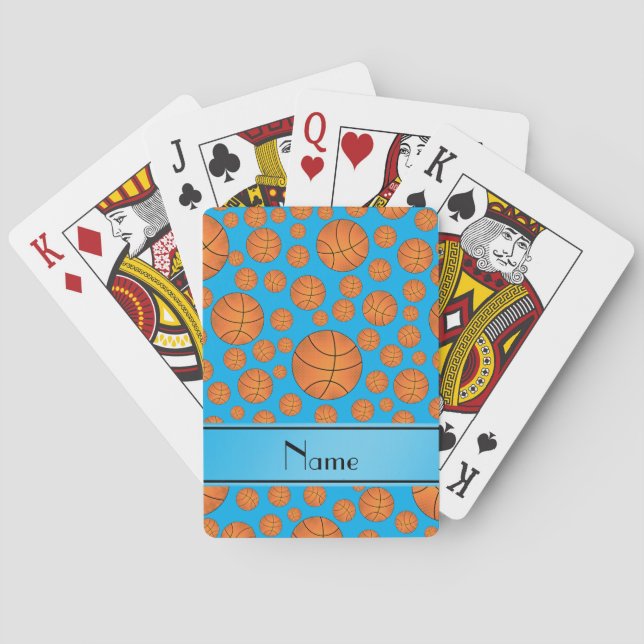 Namensblauer Streifen des Spielkarten (Rückseite)