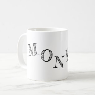 Namensbriefe cool tasse