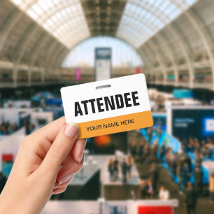 Namenschilder für Teilnehmer von Veranstaltungen u Ausweis