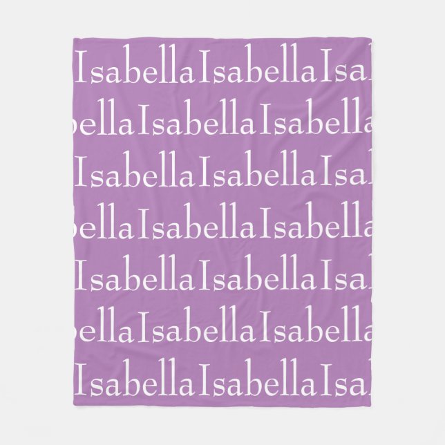 Namensdecke Fleecedecke (Vorderseite)