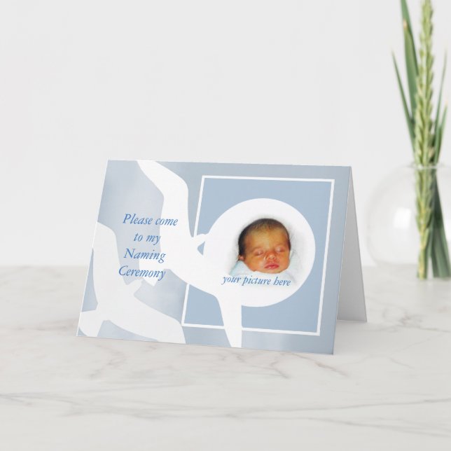 Namensfeier Einladung, benutzerdefinierte Karte, V Einladung (Vorderseite)