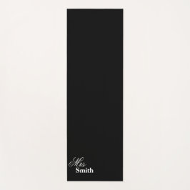 Namensfrau Smith Black Yogamatte